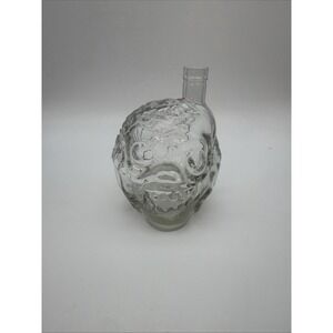 Zombie Head Decanter by BarBuzzo 38oz Scull Glass Bottle Halloween Bar ware
